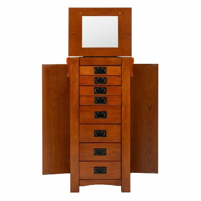 Delia Jewelry Armoire Brown - Powell Company 2 Delia Jewelry Armoire Brown - Powell Company - Image 2