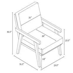 Grantsville Wood Frame Accent Chair With Grid Back - Threshold™ Designed With Studio McGee -Furniture Outlet Store GUEST 63af688c c6d7 4926 8635 a7774e315ee8