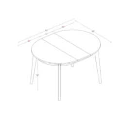 Astrid Mid-Century Round Extendable Dining Table - Threshold™ 13 Astrid Mid-Century Round Extendable Dining Table - Threshold™ -Furniture Outlet Store GUEST 67363663 bc12 48bd adb2 c9a5c8b71510