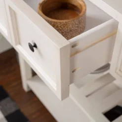 48" Farmhouse Solid Wood 2 Drawer Buffet White - Saracina Home -Furniture Outlet Store GUEST 674b092e 3435 4204 b7cf 49f755d818b1