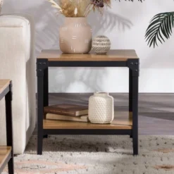 Set Of 2 Benny Urban Industrial Angle Iron Side Tables - Saracina Home 23 Set Of 2 Benny Urban Industrial Angle Iron Side Tables - Saracina Home -Furniture Outlet Store GUEST 6787a235 c482 4325 8c73 2cb21fa3a98b