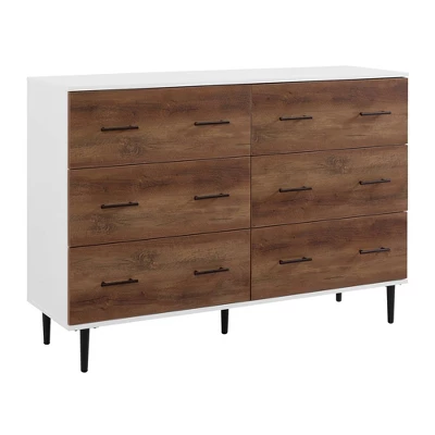 Higgins Modern Horizontal 6 Drawer Dresser - Saracina Home 17 Higgins Modern Horizontal 6 Drawer Dresser - Saracina Home - Image 17
