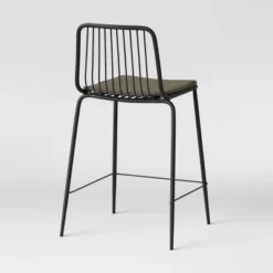 Set Of 2 Sodra Rounded Seat Wire Counter Height Barstool Black - Threshold™ -Furniture Outlet Store GUEST 6b7f294e b01b 43f7 ab3c d0ae1779d18d