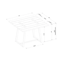 Brimfield Metal Base Extendable Dining Table Brown - Threshold™ -Furniture Outlet Store GUEST 6cc89fd1 cd13 4a73 b61a b2b76aaf7bc1