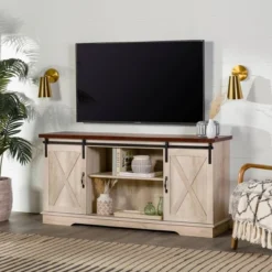 Modern Transitional Sliding Barndoor TV Stand For TVs Up To 65"- Saracina Home 35 Modern Transitional Sliding Barndoor TV Stand For TVs Up To 65"- Saracina Home -Furniture Outlet Store GUEST 6cfa14d3 36c0 4768 9784 c3a77c7e184f