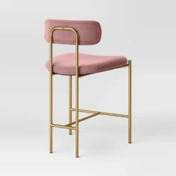 Orion Luxe Backed Counter Height Barstool With Brass Legs Blush Velvet - Threshold™ 5 Orion Luxe Backed Counter Height Barstool With Brass Legs Blush Velvet - Threshold™ -Furniture Outlet Store GUEST 6fae67b2 b02e 4960 846e d794af26c1cf