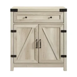 Clarabelle Rustic Farmhouse Barn Door Accent Cabinet - Saracina Home -Furniture Outlet Store GUEST 713ae4d0 858a 4fc3 8b2d 6512862d084e