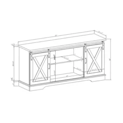 Modern Transitional Sliding Barndoor TV Stand For TVs Up To 65"- Saracina Home 33 Modern Transitional Sliding Barndoor TV Stand For TVs Up To 65"- Saracina Home -Furniture Outlet Store GUEST 718dd989 f52a 47b4 994a 51f6706185e4