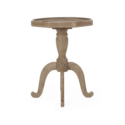 Catawissa French Country Accent Table With Octagonal Top Natural - Christopher Knight Home 2 Catawissa French Country Accent Table With Octagonal Top Natural - Christopher Knight Home - Image 2