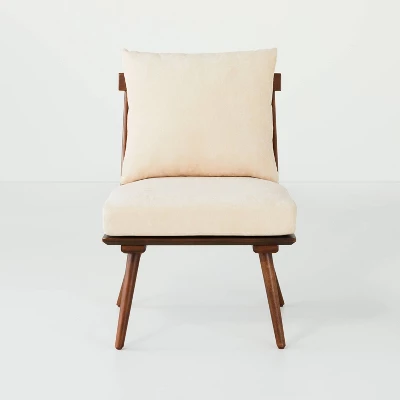 Spindle Back Accent Chair With Cushions Brown/Cream - Hearth & Hand™ With Magnolia 3 Spindle Back Accent Chair With Cushions Brown/Cream - Hearth & Hand™ With Magnolia - Image 3