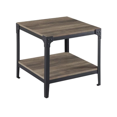 Set Of 2 Benny Urban Industrial Angle Iron Side Tables - Saracina Home 13 Set Of 2 Benny Urban Industrial Angle Iron Side Tables - Saracina Home - Image 13