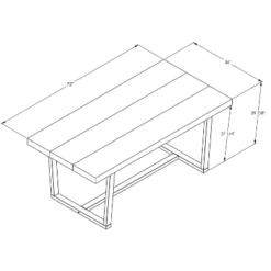 72" Modern Farmhouse Solid Wood Distressed Plank Top Dining Table - Saracina Home -Furniture Outlet Store GUEST 771a4c0c 29dd 4c84 ae48 88970e06f0cd