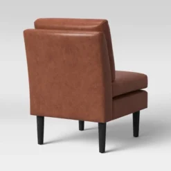 Gelbin Faux Leather Slipper Chair With Wood Legs - Threshold™ -Furniture Outlet Store GUEST 79c6f7f3 f809 4654 bfbb 3f8fdad22532