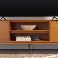 Solid Wood Mid-Century Modern TV Stand For TVs Up To 80" - Saracina Home 27 Solid Wood Mid-Century Modern TV Stand For TVs Up To 80" - Saracina Home -Furniture Outlet Store GUEST 7b8f78dc b7ab 4f0a bbb2 79db23e31b3a