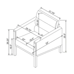 Faux Leather Upholstered Accent Arm Chair - Cognac - Hearth & Hand™ With Magnolia -Furniture Outlet Store GUEST 7e6bfbad 94b5 4f19 9cf6 287fe7dd4aa9