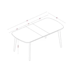 Astrid Mid-Century Drop Leaf Dining Table - Threshold™ -Furniture Outlet Store GUEST 804508c4 e30b 4c64 8f04 e4df960068df