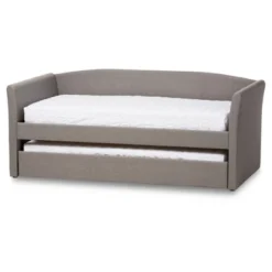 Twin Camino Modern And Contemporary Faux Leather Upholstered Daybed With Guest Trundle Bed - Baxton Studio -Furniture Outlet Store GUEST 81371f9a 7abc 4186 bdc5 10b187ea8a84