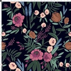 Geller Modern Counter Height Barstool In Botanical Grant Floral Ink - Threshold™ -Furniture Outlet Store GUEST 82426902 4614 4afe ab09 ea4d76a2f67f