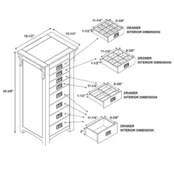 Delia Jewelry Armoire Brown - Powell Company 29 Delia Jewelry Armoire Brown - Powell Company -Furniture Outlet Store GUEST 83671e5f f20a 4898 93ee 3b153b1c74be