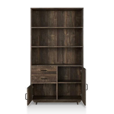 69.8" Tappan Bookcase With Cabinet Reclaimed Oak - HOMES: Inside + Out 2 69.8" Tappan Bookcase With Cabinet Reclaimed Oak - HOMES: Inside + Out - Image 2
