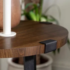 Wrightson Urban Industrial Faux Wrap Leg Round Side Table - Saracina Home -Furniture Outlet Store GUEST 8b163bfb ed61 4eae b38d ce911ea026a1