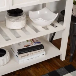 48" Farmhouse Solid Wood 2 Drawer Buffet White - Saracina Home -Furniture Outlet Store GUEST 8c4baee3 ef46 4d60 ac05 142675e3d3e9