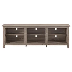 Transitional 6 Cubby Wood Open Storage Wood TV Stand For TVs Up To 80"- Saracina Home -Furniture Outlet Store GUEST 8dce3bb7 2788 4970 a5b6 b99a90dd62ca
