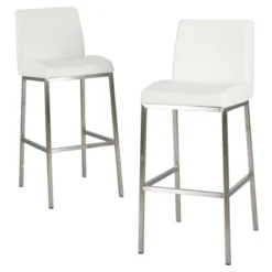 30" Vasos Bonded Leather Barstool Set 2ct - Christopher Knight Home -Furniture Outlet Store GUEST 8e33dab8 471c 4dbc 87e7 e90d14d45927