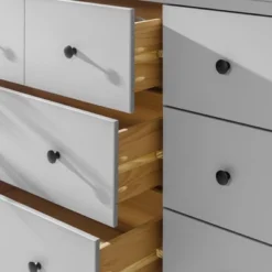 Stiva Classic Mid-Century Modern Horizontal 6 Drawer Dresser - Saracina Home 32 Stiva Classic Mid-Century Modern Horizontal 6 Drawer Dresser - Saracina Home -Furniture Outlet Store GUEST 91898bd5 b026 4577 881c aaf75dec2792