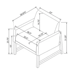 Canvas Upholstered Accent Arm Chair - Khaki - Hearth & Hand™ With Magnolia -Furniture Outlet Store GUEST 92900cce fbf5 4c2d af26 ca2863ab7bad