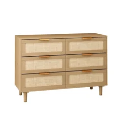 43.31" 6-Drawer Rattan Dresser For Living Room And Bedroom - ModernLuxe 12 43.31" 6-Drawer Rattan Dresser For Living Room And Bedroom - ModernLuxe -Furniture Outlet Store GUEST 938af7fc 3b13 4c05 8770 7e2c44b32b1c