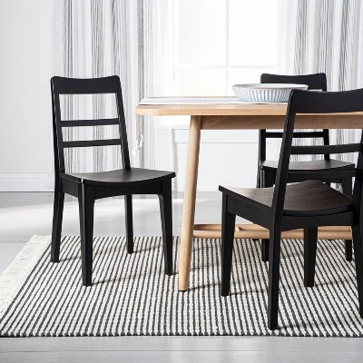 2pk Wood Ladder Back Dining Chair Set - Hearth & Hand™ With Magnolia 1 2pk Wood Ladder Back Dining Chair Set - Hearth & Hand™ With Magnolia