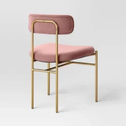 Orion Luxe Dining Chair With Brass Legs Blush Velvet - Threshold™ -Furniture Outlet Store GUEST 95e896b0 31de 452f 9f0c 7e8bf7ba7238