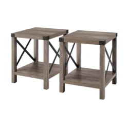 Set Of 2 Sophie Rustic Farmhouse X Frame Side Tables - Saracina Home 16 Set Of 2 Sophie Rustic Farmhouse X Frame Side Tables - Saracina Home -Furniture Outlet Store GUEST 960bef5e 3c5c 4d02 b13f f506cb00d421