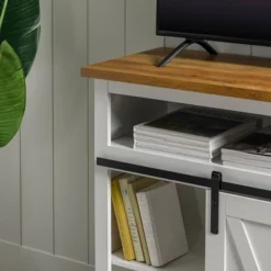 Transitional Sliding Barndoor Highboy TV Stand For TVs Up To 58" - Saracina Home 27 Transitional Sliding Barndoor Highboy TV Stand For TVs Up To 58" - Saracina Home -Furniture Outlet Store GUEST 9668399f e5a7 419a a34e f0354846aab9