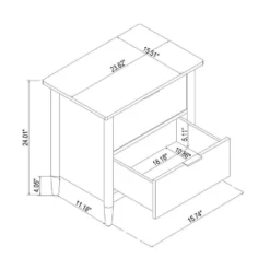 2-Drawer Wood Nightstand - Hearth & Hand™ With Magnolia -Furniture Outlet Store GUEST 971ccb20 a9d4 45f7 ad1f 49bb4a97cfa2