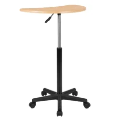 Emma And Oliver Sit To Stand Mobile Laptop Computer Desk - Portable Rolling Standing Desk -Furniture Outlet Store GUEST 9bcddeb5 ffba 472c 8be8 74b8753b93ae