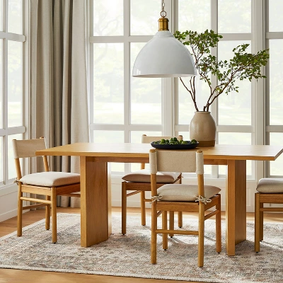 Bell Canyon Solid Wood Dining Table Natural - Threshold™ Designed With Studio McGee 1 Bell Canyon Solid Wood Dining Table Natural - Threshold™ Designed With Studio McGee
