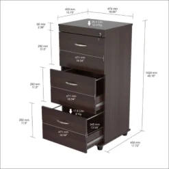 40.16" 3 Drawer Locking File Cabinet Espresso - Inval 14 40.16" 3 Drawer Locking File Cabinet Espresso - Inval -Furniture Outlet Store GUEST 9c6e39bd 399a 4dc8 bd66 2671b163dc86