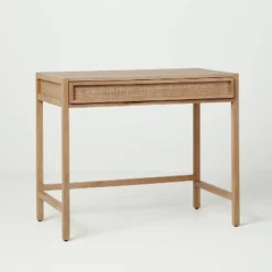 Wood & Cane Transitional Writing Desk - Hearth & Hand™ With Magnolia 16 Wood & Cane Transitional Writing Desk - Hearth & Hand™ With Magnolia -Furniture Outlet Store GUEST 9f171552 9800 4052 8e19 8f68524075d5