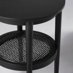 Wood & Cane Round Accent Side Table - Hearth & Hand™ With Magnolia -Furniture Outlet Store GUEST a287ad8b 1eca 4b89 bea4 098554898f62