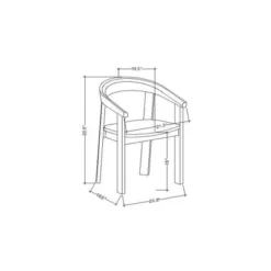 Terra Solid Wood Curved Back Dining Chair - Threshold™ Designed With Studio McGee 13 Terra Solid Wood Curved Back Dining Chair - Threshold™ Designed With Studio McGee -Furniture Outlet Store GUEST a386c950 6b68 47a0 8004 10af9f6b52b5