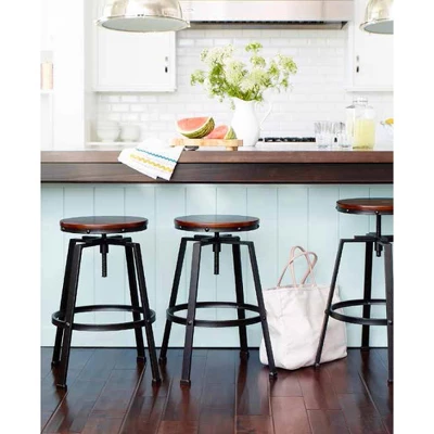 Lewiston Adjustable Swivel Barstool - Threshold 1 Lewiston Adjustable Swivel Barstool - Threshold