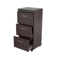 40.16" 3 Drawer Locking File Cabinet Espresso - Inval 16 40.16" 3 Drawer Locking File Cabinet Espresso - Inval -Furniture Outlet Store GUEST a753642c 8571 4cc1 908f 08feae28a4d1