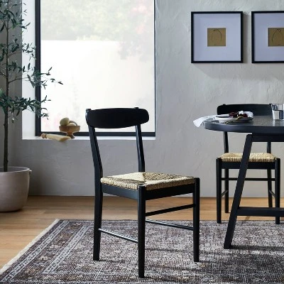 Logan Wood Dining Chair With Woven Seat - Threshold™ Designed With Studio McGee 1 Logan Wood Dining Chair With Woven Seat - Threshold™ Designed With Studio McGee