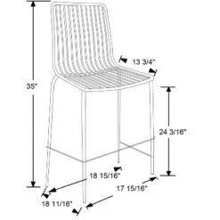 Set Of 2 Sodra Rounded Seat Wire Counter Height Barstool Black - Threshold™ -Furniture Outlet Store GUEST aba0b7b0 e031 40e5 a117 6b6b5d67048f