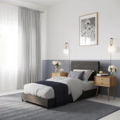 Yanis Upholstered Bed With USB - Room & Joy 12 Yanis Upholstered Bed With USB - Room & Joy -Furniture Outlet Store GUEST abc33062 618f 4faf 8345 322edc2b568e