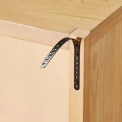 Grooved Wood With Glass 2-Door Cabinet - Natural - Hearth & Hand™ With Magnolia 10 Grooved Wood With Glass 2-Door Cabinet - Natural - Hearth & Hand™ With Magnolia -Furniture Outlet Store GUEST ad828782 66cb 4ad3 92bb c319b1b88f26