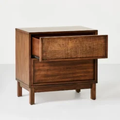Wood & Cane Transitional Nightstand - Hearth & Hand™ With Magnolia 12 Wood & Cane Transitional Nightstand - Hearth & Hand™ With Magnolia -Furniture Outlet Store GUEST af59a1ab 4868 4ff5 ab07 150c54a02150