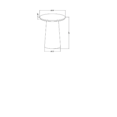 Round Wood Pedestal Accent Side Table - Hearth & Hand™ With Magnolia 5 Round Wood Pedestal Accent Side Table - Hearth & Hand™ With Magnolia - Image 5